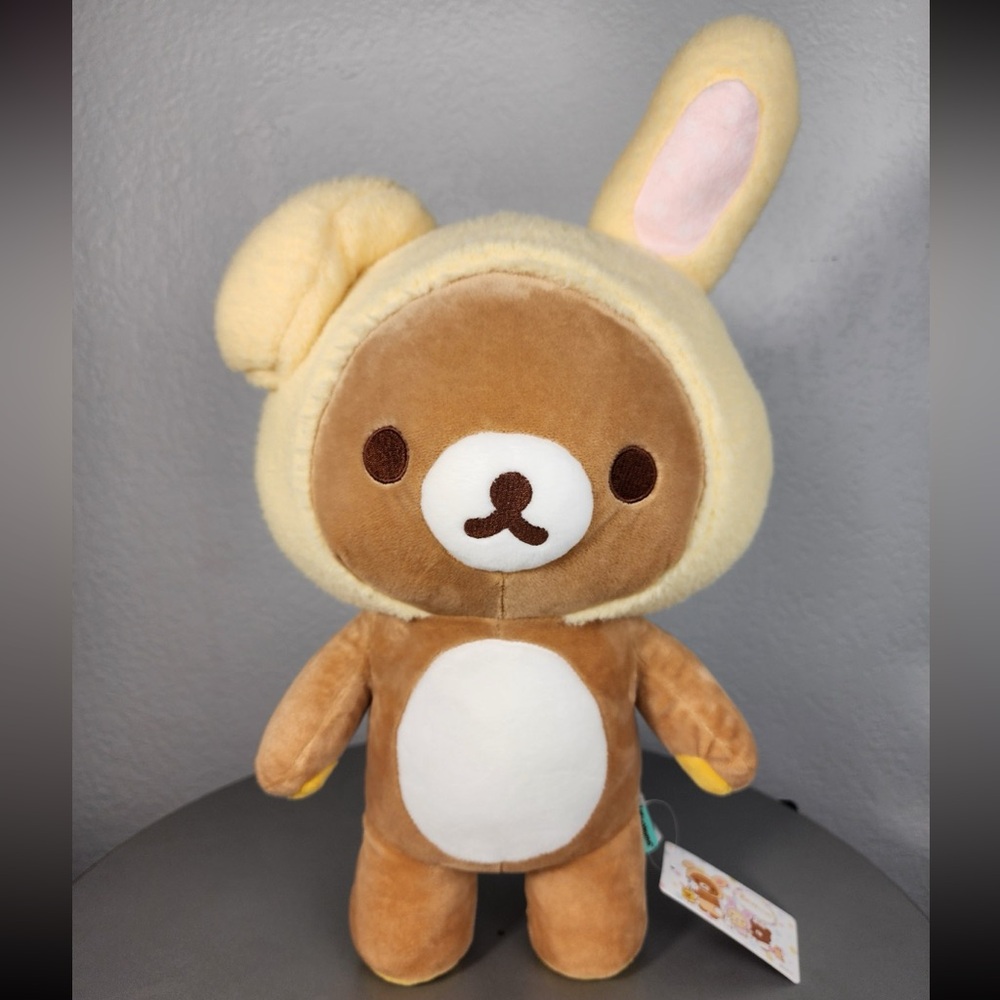 Large Rilakkuma Yellow Easter Bunny Plush